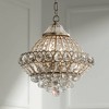 Vienna Full Spectrum Wallingford Antique Brass Chandelier 16" Wide French Crystal Glass 6-Light Fixture for Dining Room House Kitchen Island Entryway - 2 of 4
