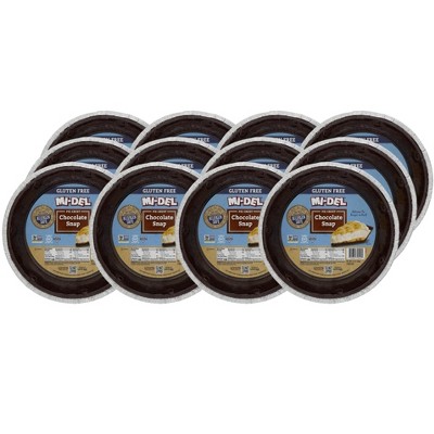 Midel Gluten-Free Chocolate Snap Pie Crust - Case of 12/7.1 oz
