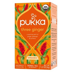 Pukka Three Ginger Organic Herbal Tea Bags - 1.27oz/20ct - 1 of 4