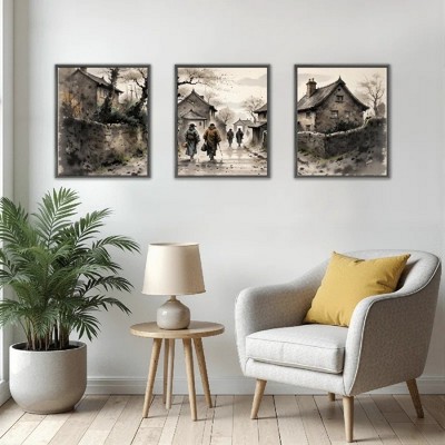 Floral Canvas Wall Art with Strong Artistic and Visual Aesthetics,3 - Pieces