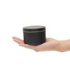 Bright Creations 24 Pack Candle Tins 8 oz, with Lids and Labels for Candle Making (Black) - 4 of 4
