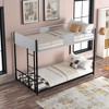 ALEXOUN Twin Size Modern Simple Black Bunk Bed Metal Bed with Vent Board,Heavy-duty Sturdy Metal,Noise Reduced ,with Safety Guardrail - 4 of 4