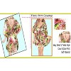 HAPPY BAY Women's Beachwear Summer Swim Beach Dress Cover Ups Swimwear Women Short Swimsuit Coverups for Women Tops L-XL Beige , Floral - 2 of 4