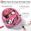Byootique Plush Makeup Bag Open Flat Travel Toiletry Accessories Case Organizer - 3 of 4