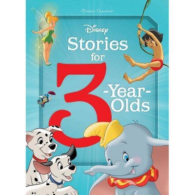 Disney Stories for 3-Year-Olds - (Padded Storybooks) by  Editors of Studio Fun International (Hardcover)
