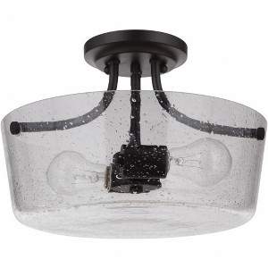Craftmade Lighting Tyler 2 - Light Semi-Flush Mount in  Flat Black - 1 of 1