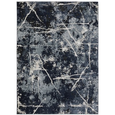 Oriental Weavers Caravan 7150B Blue/ Grey Indoor Area Rug - 6'7" x 9'6"