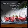 Artland Iris Stemless Glasses, Set of 4, 18 oz - 2 of 4