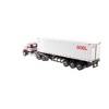 Western Star 4900 SF Tandem Day Cab Truck Tractor Red and Gray with 40' Dry Goods Sea Container "OOCL" White 1/50 Diecast Model by Diecast Masters - 3 of 4