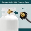 GASPRO 18-Foot Propane Hose Adapter, Compatible with Mr. Heater Buddy Heater, Portable Grill, and More, Connects to 5-100lb Tank - 3 of 4