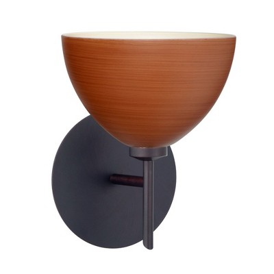 Besa Lighting Brella 1 - Light Wall Light in  Bronze