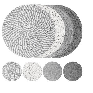 Itopfox Trivets Set of 4, Heat Resistant Hot Pads for Kitchen Countertops, Hot Pots and Pans, Farmhouse Style Table Protectors - 1 of 4