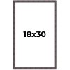 PosterPalooza | Slim Profile Brown Picture Frame - UV Acrylic, Foam Board Backing, Hanging Hardware - 2 of 4