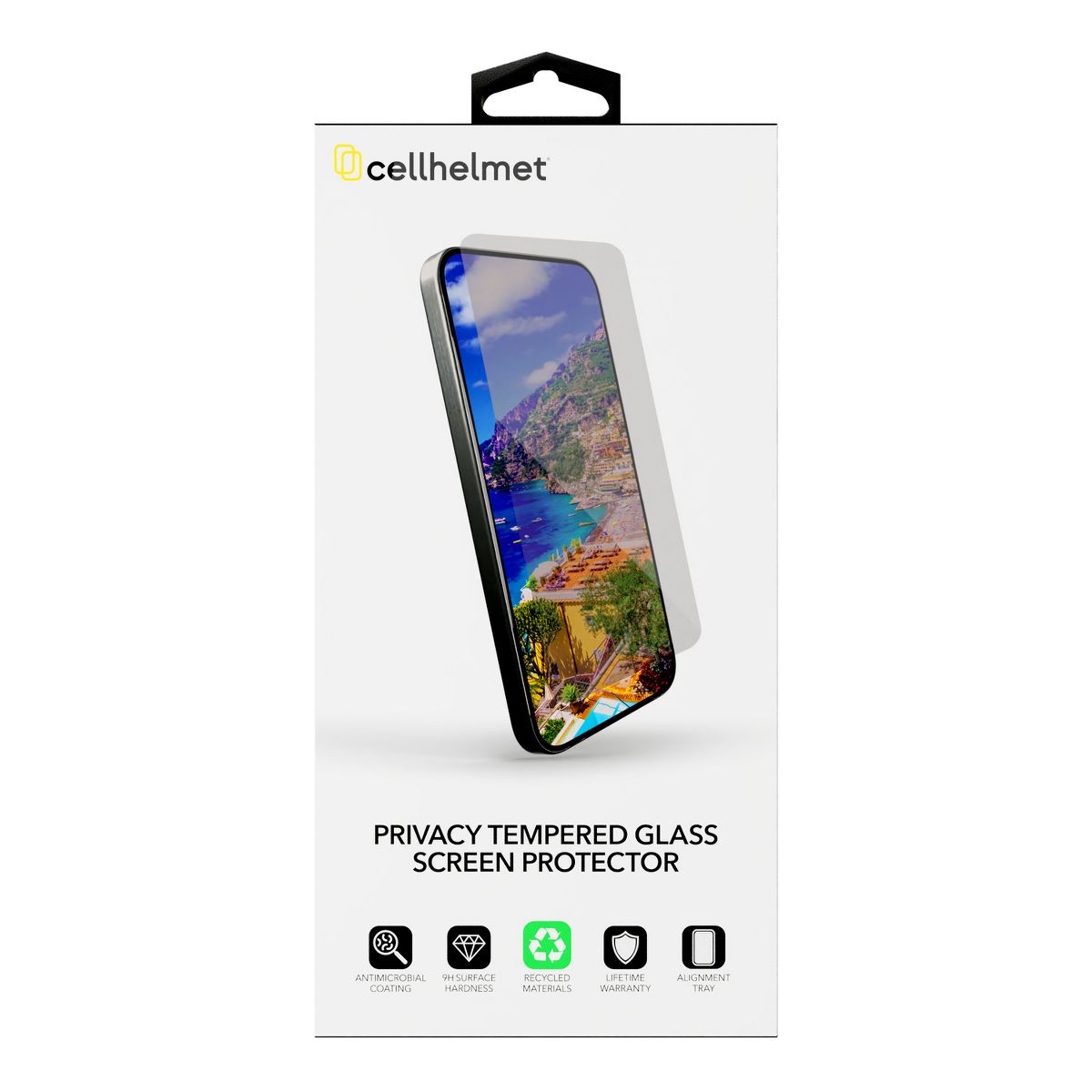 Cellhelmet Privacy Tempered Glass with Alignment Tray - thumbnail 4