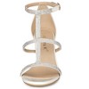 Allegra K Women's Rhinestone Ankle Strap Stiletto Heeled Sandals - 2 of 4