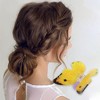 Unique Bargains Christmas Hair Clips Butterfly for Christmas 3.74"x3.54"x1.97" Yellow 1 Pc - 2 of 4