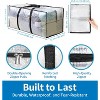 6 Pack Heavy Duty Moving Bags with Padded Wrap Around Handles-Strengthened Zipper Extra Large Storage Totes for Dorm - 2 of 4