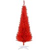 TinyhomieVibrant Christmas Tree,Artificial Pencil Tree with White Base, Perfect for Stylish Holiday Displays - 2 of 4