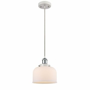 Bell - 1 Light Cord Hung Mini Pendant In Industrial Style-10 Inches Tall and 8 Inches Wide - 1 of 1