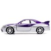 1995 Nissan Skyline GT-R (BCNR33) Purple and Silver Metallic "Fast & Furious" Series 1/32 Diecast Model Car by Jada - 3 of 4