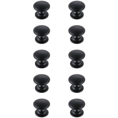 Elegant Lighting Kaid 1.2Inch Diameter Matte Black Mushroom Knob Multipack (Set of 10)