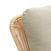 Beige Wicker Rocking Chair with Cushions, Indoor/Outdoor Patio Accent Chair with Wood Frame - 4 of 4