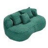 NicBex Corduroy Fabric Bean Bag Chair with Foam and High Back,Oversized Lazy Sofa Chair for Adults and Kids,Modern Lounge Chair for Living Room - 2 of 4