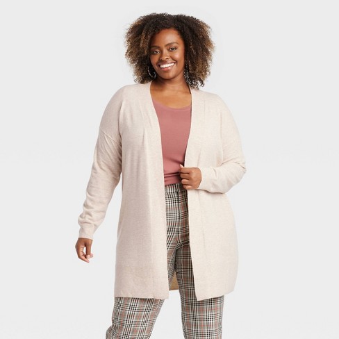 Plus size oatmeal cardigan hotsell