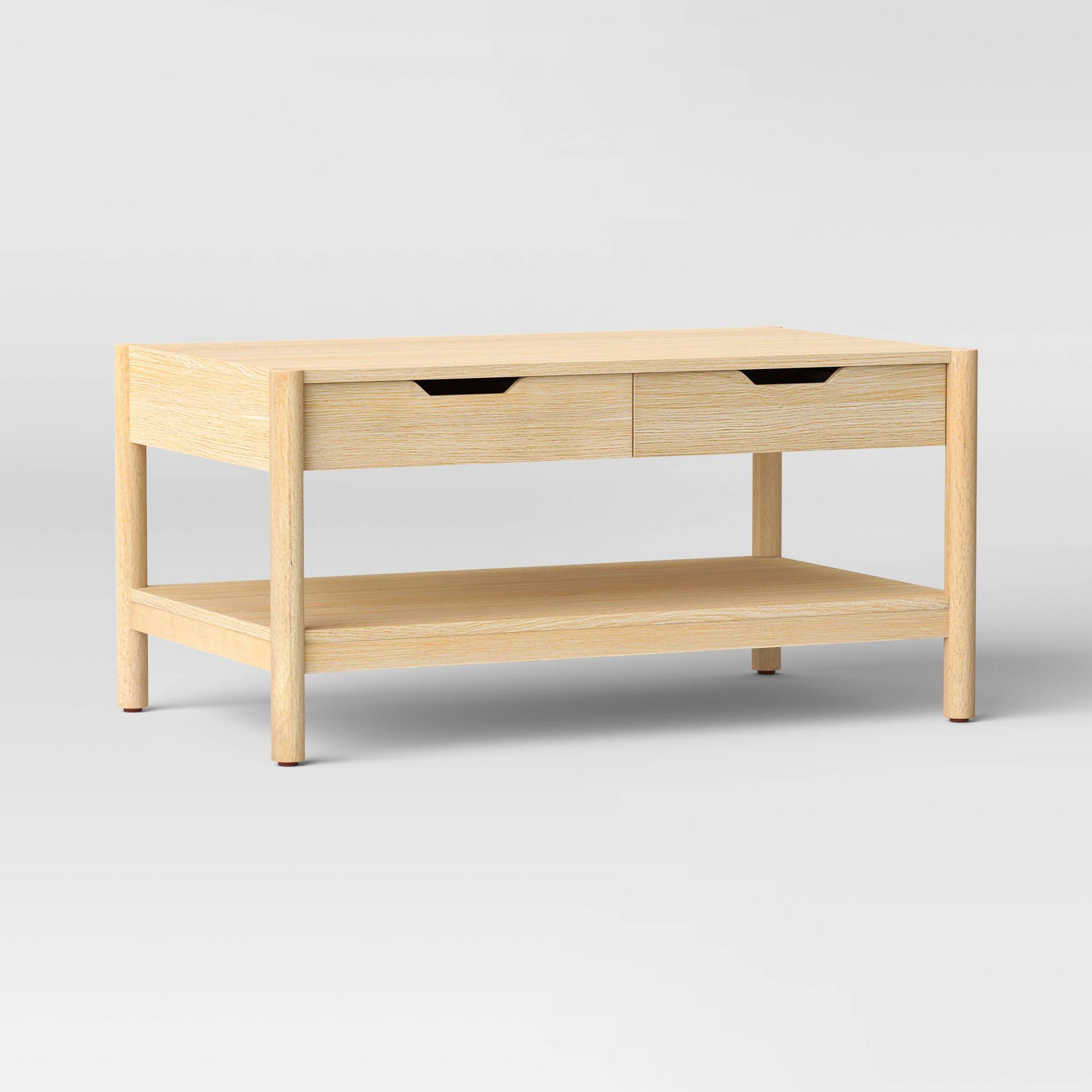 Scandi Coffee Tables Table With Drawers Natural - Room Essentials™