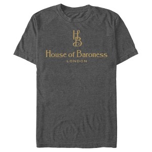 Men's Cruella House of Baroness London Logo Gold T-Shirt - 1 of 4