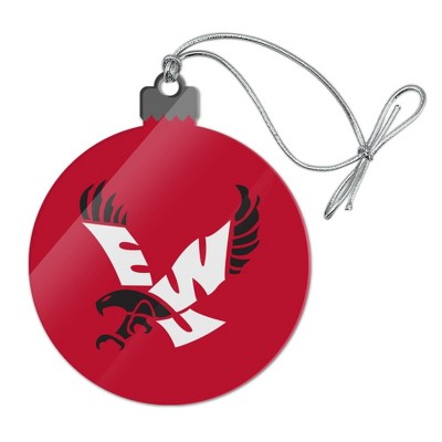 Eastern Washington University Primary Acrylic Christmas Tree Holiday Ornament
