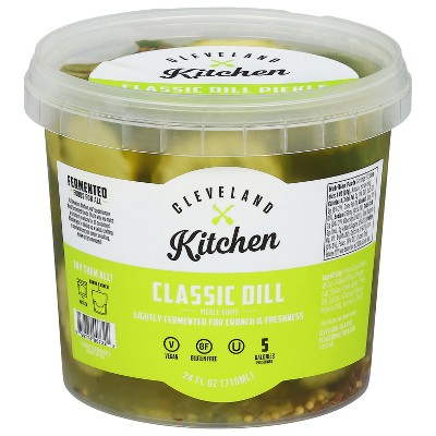 Cleveland Kitchen Classic Dill Pickle Chips - 24oz