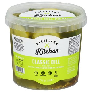 Cleveland Kitchen Classic Dill Pickle Chips - 24oz - 1 of 4