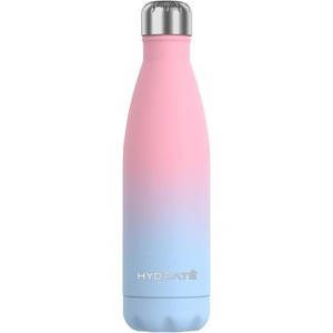 Hydrate Bottles 500ml Super Insulated Stainless Steel Water Bottle - Pink - 1 of 4