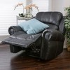 43.25" Wide Faux Leather Manual Glider Recliner Chair, Oversized Reclining Lounge Chair for Living Room, Home Theater, or Study - 3 of 4