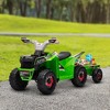 Aosom Kids ATV Quad Car with Back Trailer, 6V Kids Electric Car with Forward Backward Function for Toddlers Ages 18-36 Months - 2 of 4