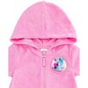 Disney Junior Girls Loop Terry Cloth Hooded Zip Up Swim Cover Up Little Kid to Big Kid - 3 of 4