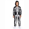 Tipsy Elves Kids Halloween Skeleton Costume - Comfy Easy Youth Jumpsuit - Front and Back Print with Zip Up Mask - 2 of 4