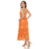 White Mark Women's V-Neck Floral Print Maxi Sun Dress - 3 of 4