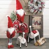 Sullivans Set of 2 Oversized Standing Telescopic Gnome Figurines 44"H & 35"H Red - 3 of 4