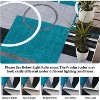 Geometric Abstract Washable Rug - Non-Slip Ultra-Thin Modern Carpet for Living Room, Bedroom, Dining Room - Stain Resistant - 4 of 4