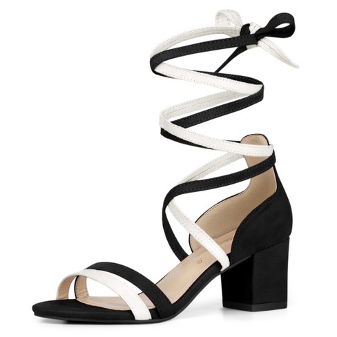 Color block hotsell heel sandals