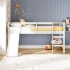 DHP Milton Kids Junior Loft Bed with Slide - 2 of 4