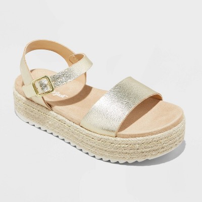 Espadrille platform sandals store target