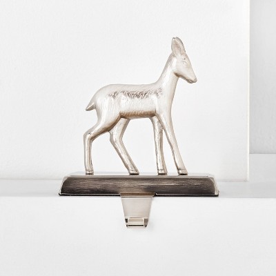 Metal Fawn Stocking Holder Silver - Wondershop™