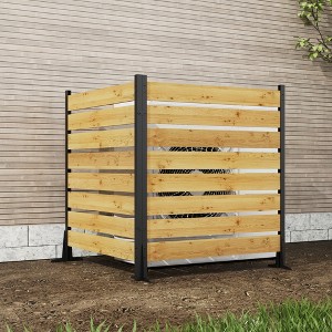 Gulches Wood Privacy Screen, Outdoor Privacy Walls, Privacy Wood Fence for Pool Equipment Enclosure, Trash Can Enclosures, Air Conditioner Fence - 1 of 4