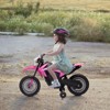 Nasitip Kids Electric Ride on Motorcycle,Powered Motorbike Toy with Training Wheels, Rechargeable Battery, Headlight（Pink） - 3 of 3