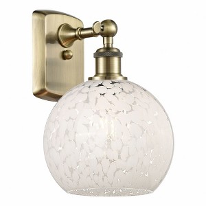 White Mouchette - 1 Light Wall Sconce In Modern Style-11 Inches Tall and 8 Inches Wide - 1 of 1