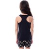 DC Comics Girls' Batman Gold Foil Logo Racerback Tank Shorts Pajama Set Batman Logo - 2 of 4