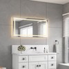 Sapphtopaz Rectangle Bathroom Mirror, Wall Mounted Vanity Mirror with Aluminum Frame,Anti-Fog Mirrors Memory, 3 Colors for Bathroom,Over Sink,Bedroom - 3 of 4